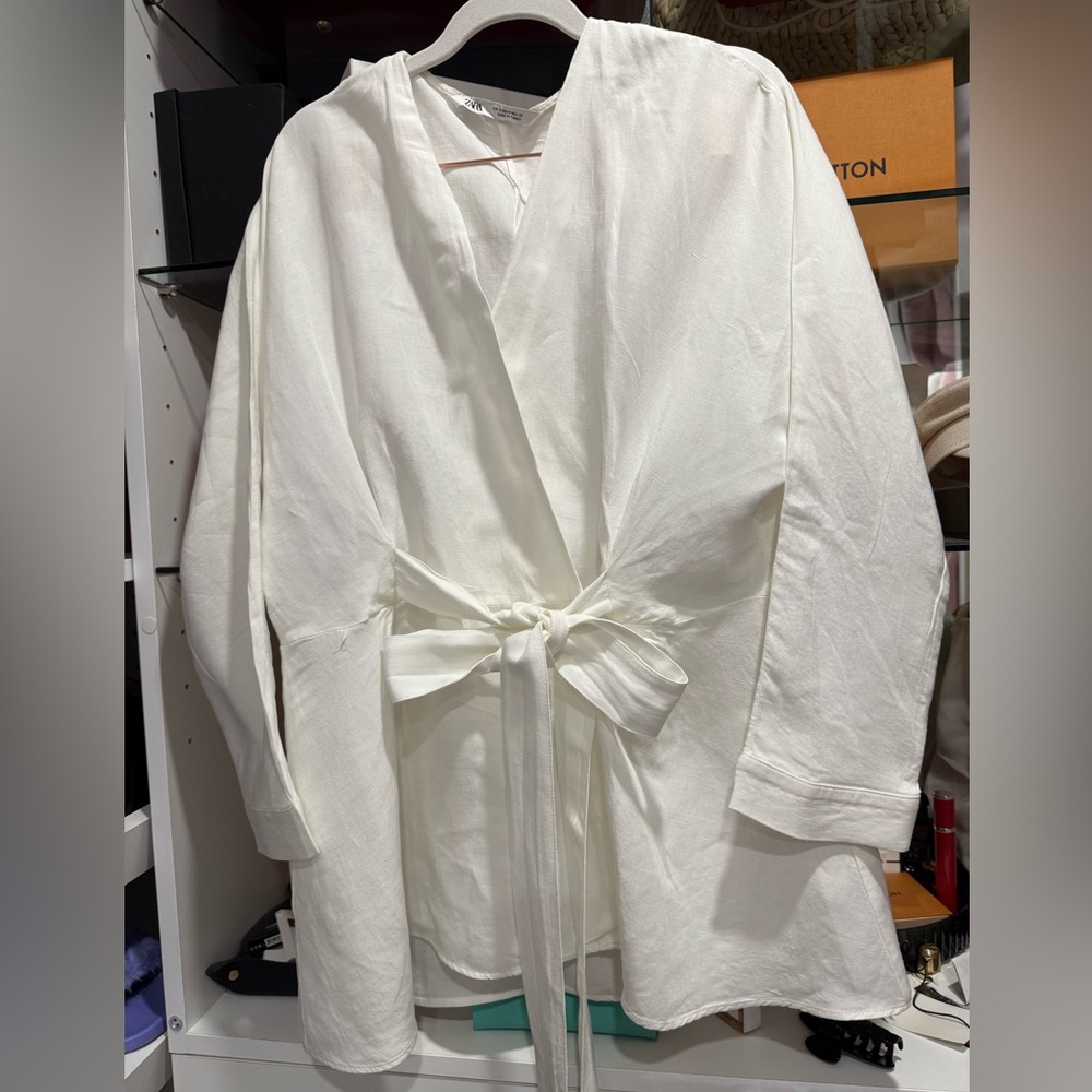Zara White Trench Coat